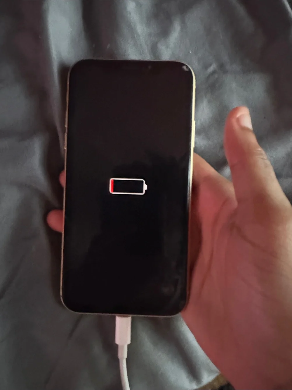 Apple Black Smartphone with Black Case